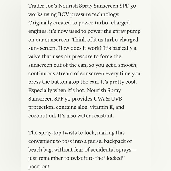 $8❤️‍🔥 LAST 1! Trader Joe’s Sunscreen Spray SPF50+ ☀️👙 NEW & SEALED - Picture 3 of 3